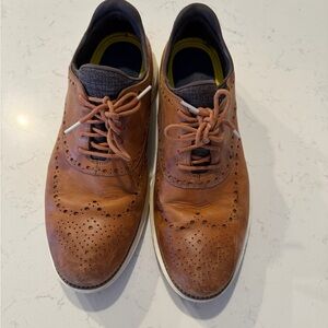 Cole Haan Brown Leather Brogue Loafers